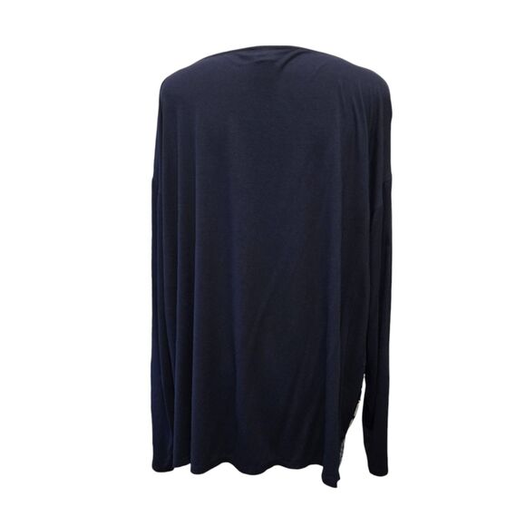 Chico's Floral Knit Woven Tunic Top Size 3 - Picture 3 of 11